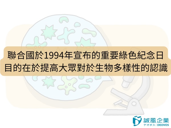 聯合國於1994年宣布的重要綠色紀念日 聯合國於1994年宣布的重要綠色紀念日