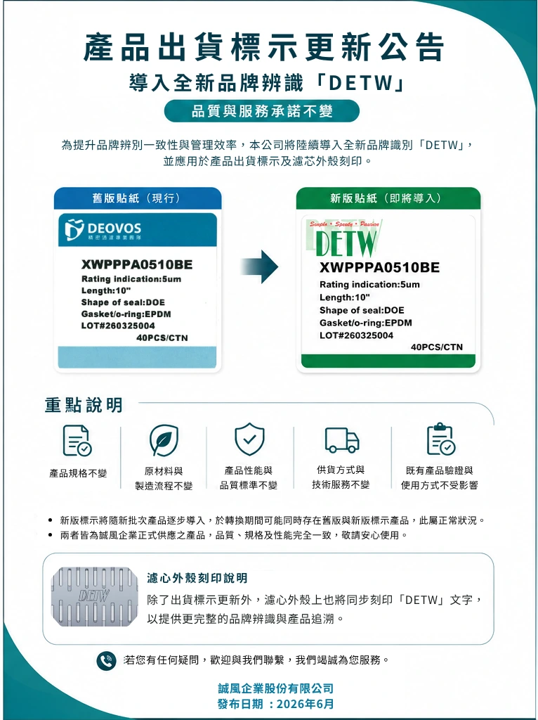 產品出貨標示更新公告0612